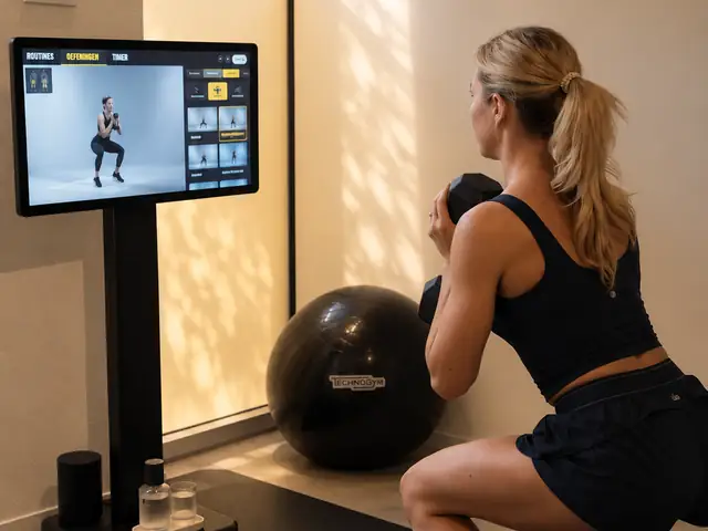 AI-krachttraining in warm licht